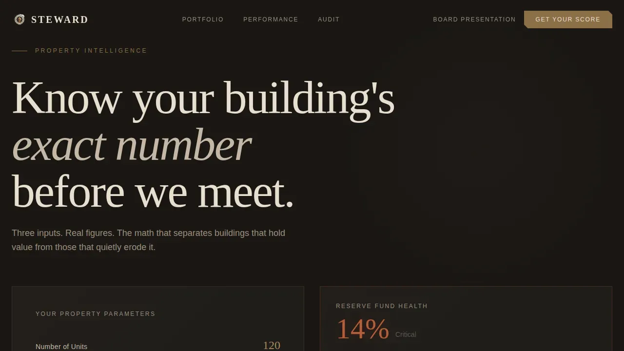 Luxury Condo Property Management Landing Page Template