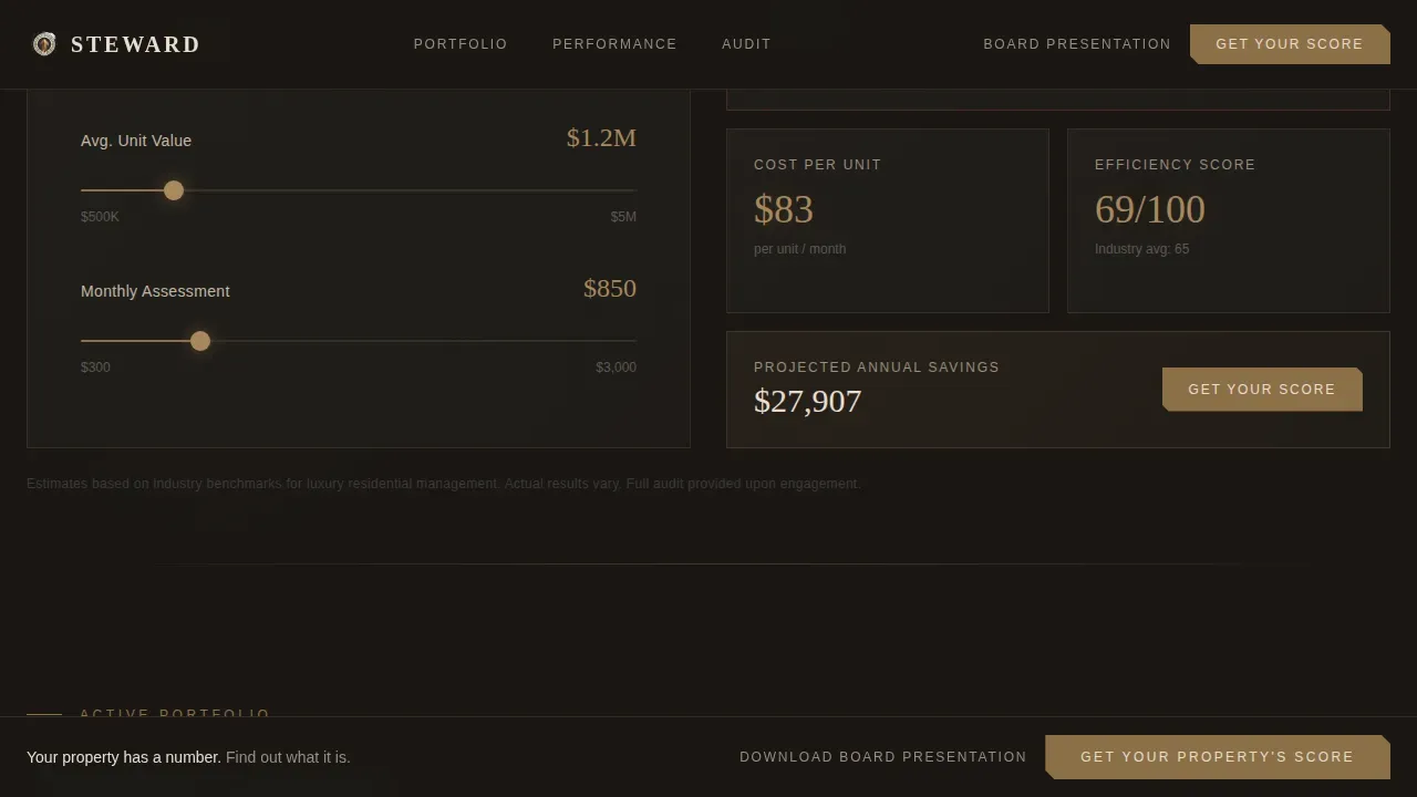 Luxury Condo Property Management Landing Page Template
