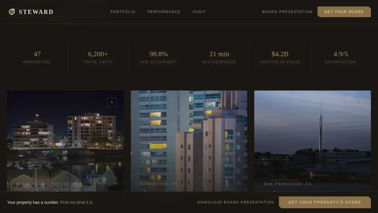 Luxury Condo Property Management Landing Page Template
