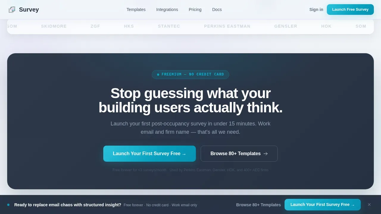 Advanced Architecture Firm Software Cost Estimator Website Template