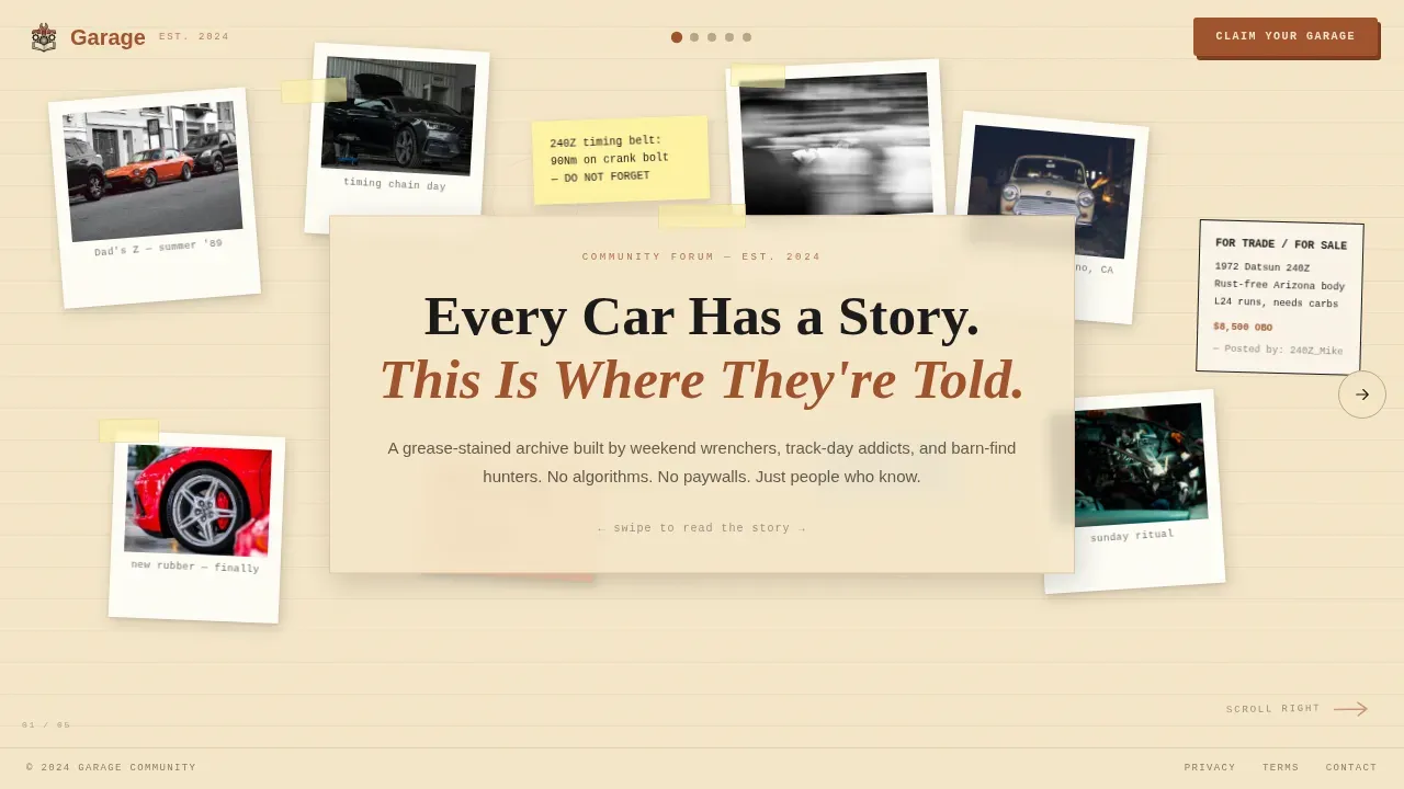 Vibrant Mechanic Community Landing Page Template