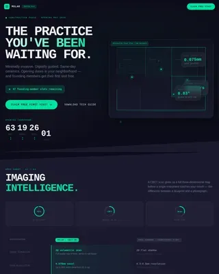 New Dental Clinic Pre-Launch Enrollment Website Template