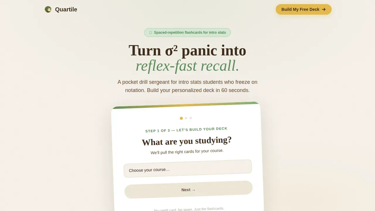 Smart Statistics Learning Landing Page Template