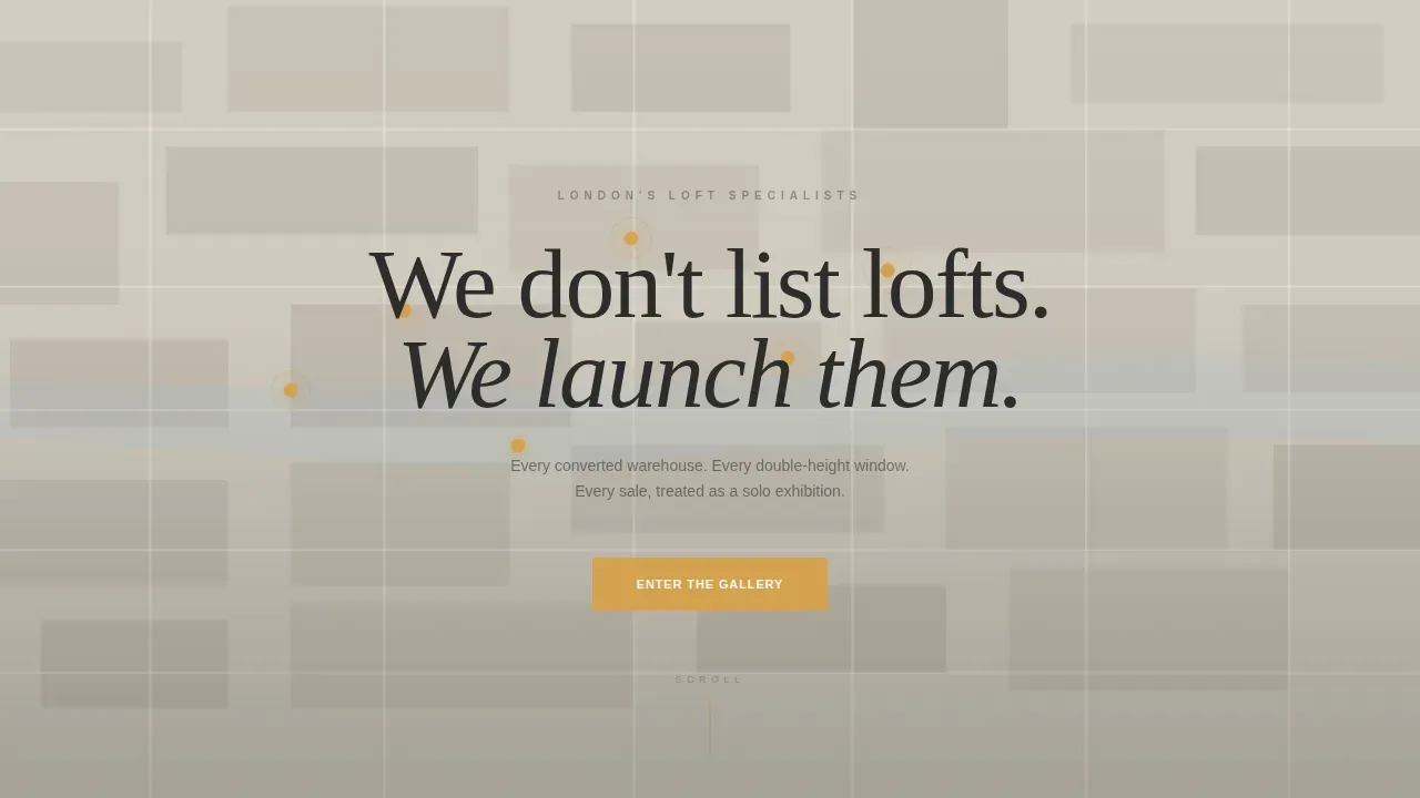 Curated Gallery Real Estate Landing Page Template