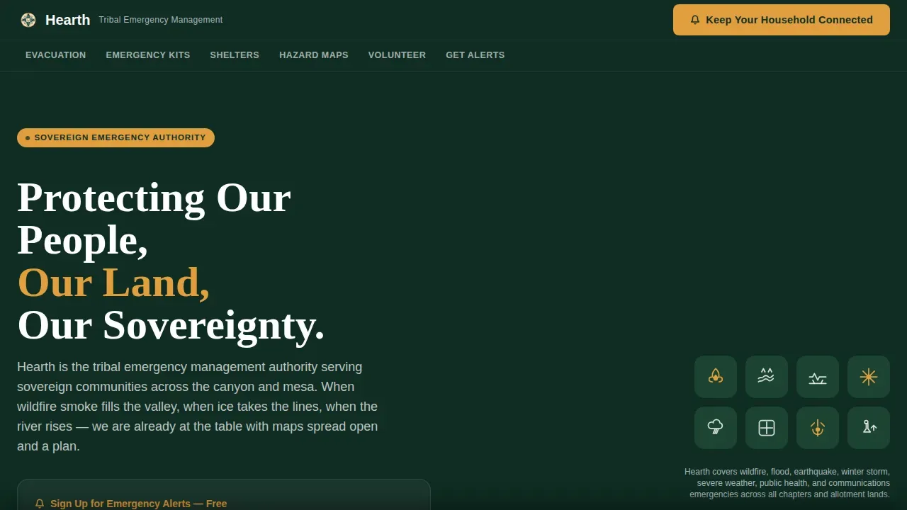 Specialist Emergency Management Government Professional Website Template