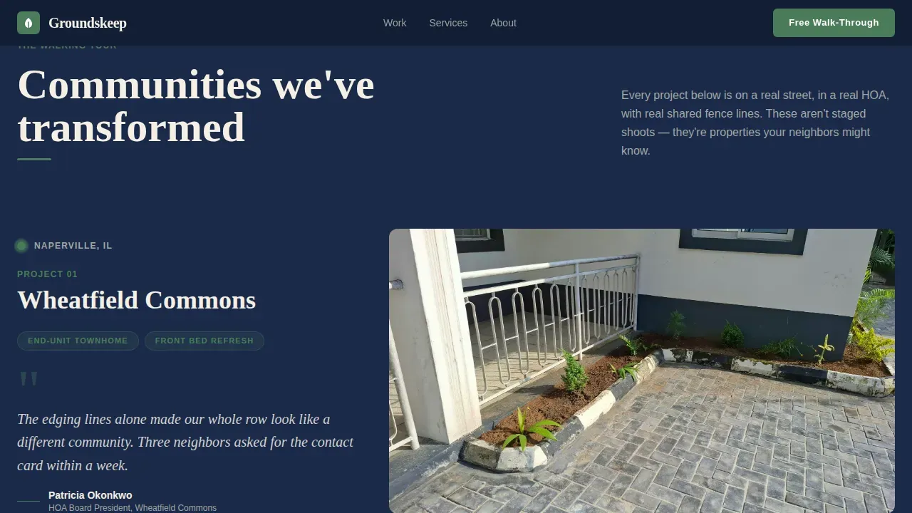 Townhouse & Condo Construction Professional Website Template