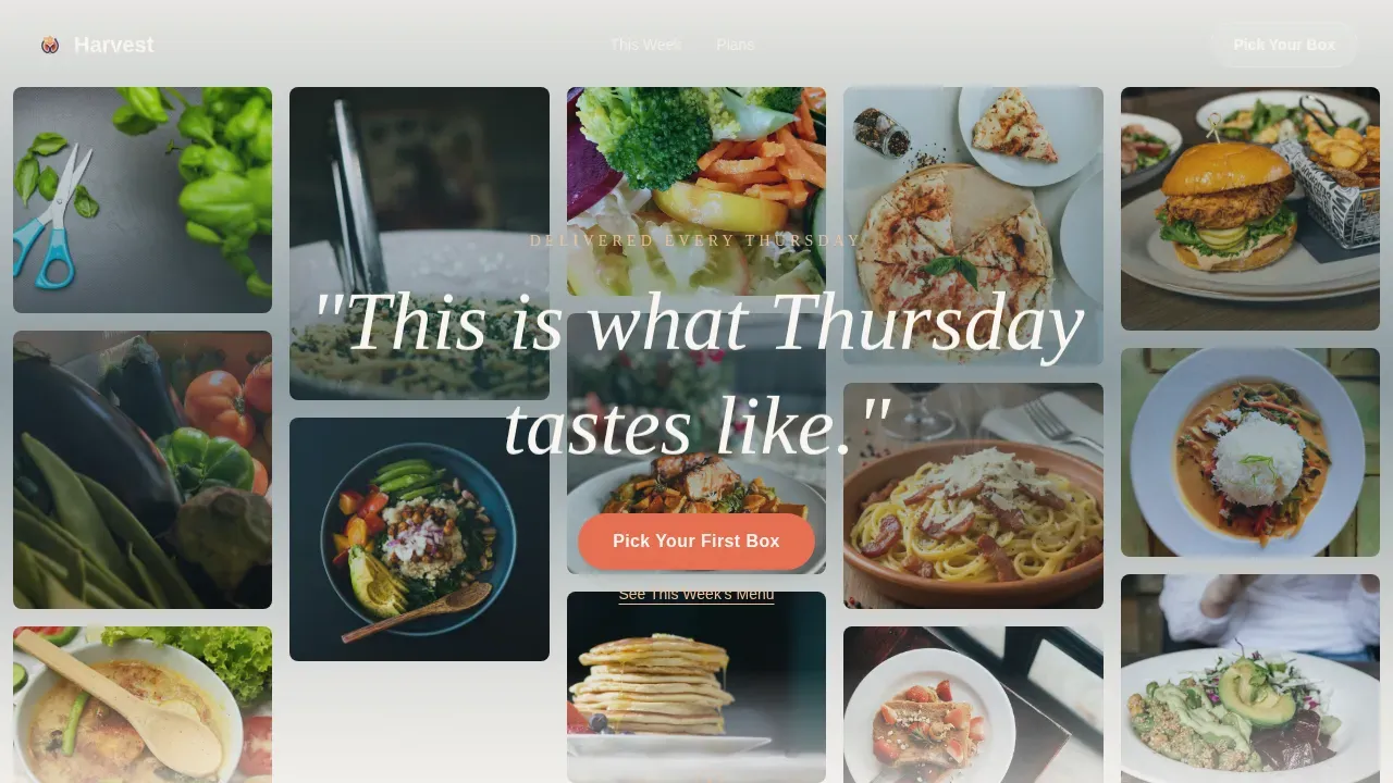 Premium Nutrition Delivery Landing Page Template