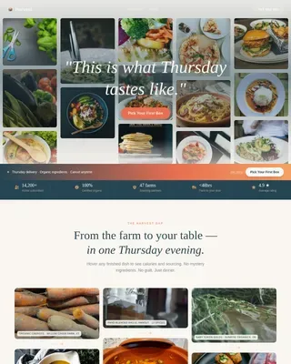 Premium Nutrition Delivery Landing Page Template