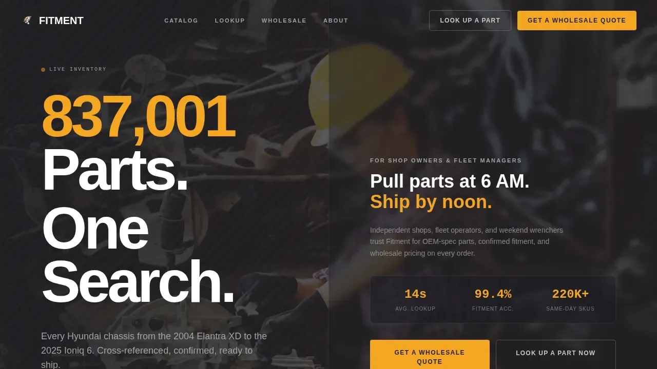 OEM Parts Wholesale | Free Website Template | Rocket