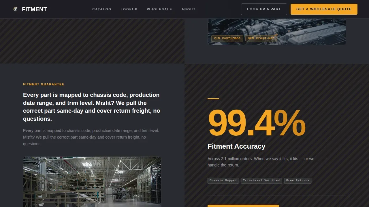 OEM Parts Wholesale | Free Website Template | Rocket