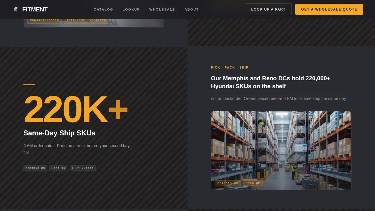 OEM Parts Wholesale | Free Website Template | Rocket