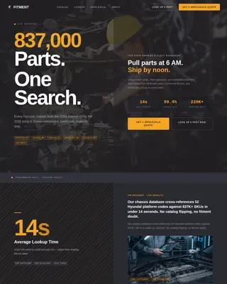 OEM Parts Wholesale | Free Website Template | Rocket
