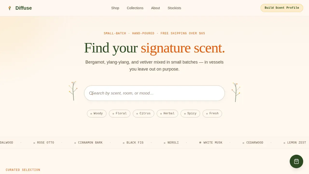 Specialist Home Décor & Lifestyle Portfolio & Case Study Website Template