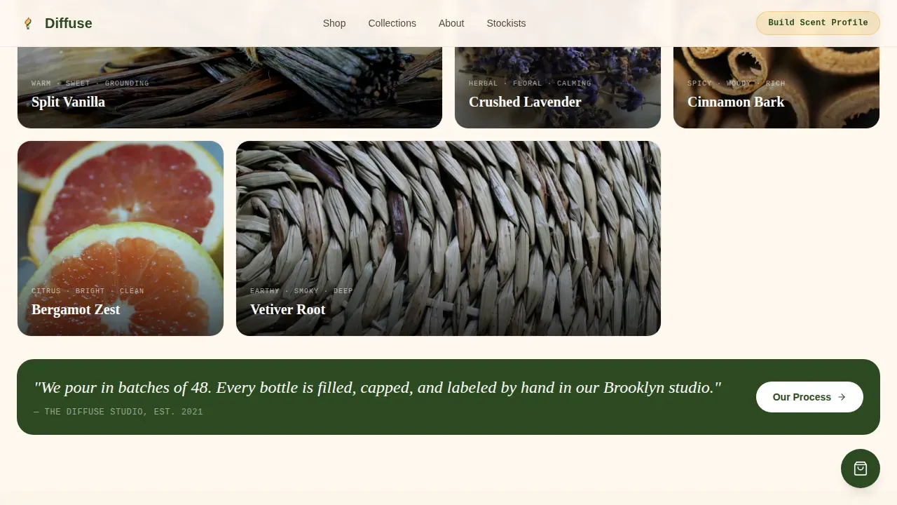 Specialist Home Décor & Lifestyle Portfolio & Case Study Website Template