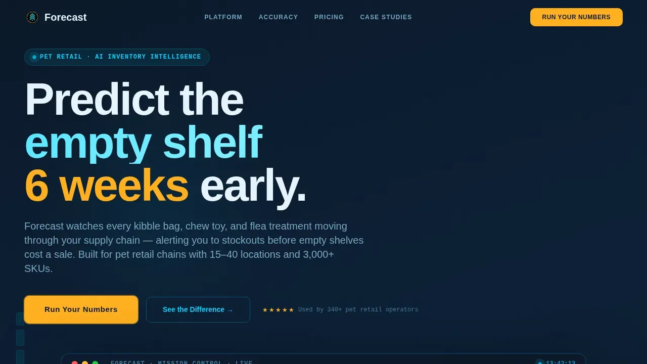 Smart Pet Supply Optimization Landing Page Template