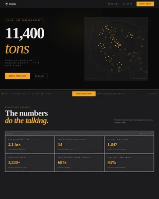 Industrial Junk Removal | Free Website Template | Rocket