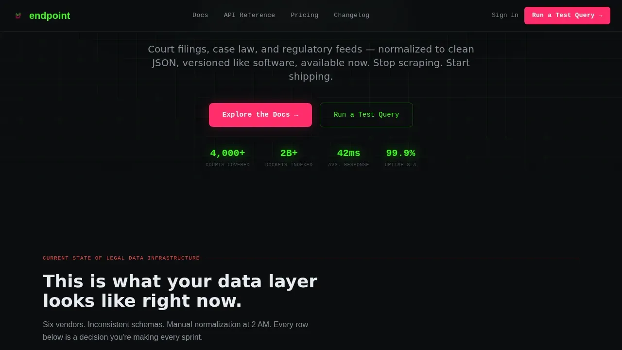 LegalTech Startup Comparison Website Template
