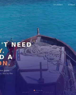 Timeless Mediterranean Travel Landing Page Template
