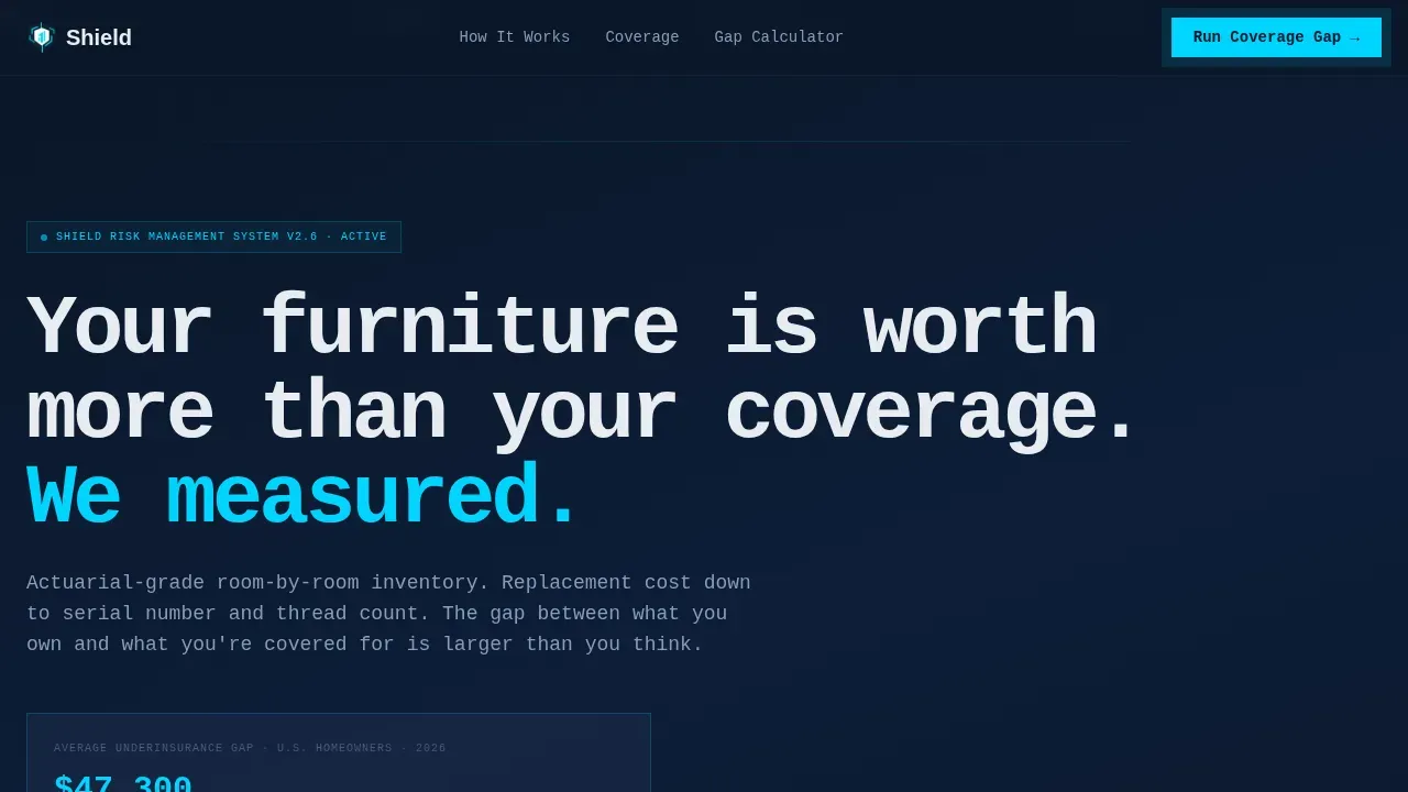 Precision Coverage Gap | Free Website Template | Rocket