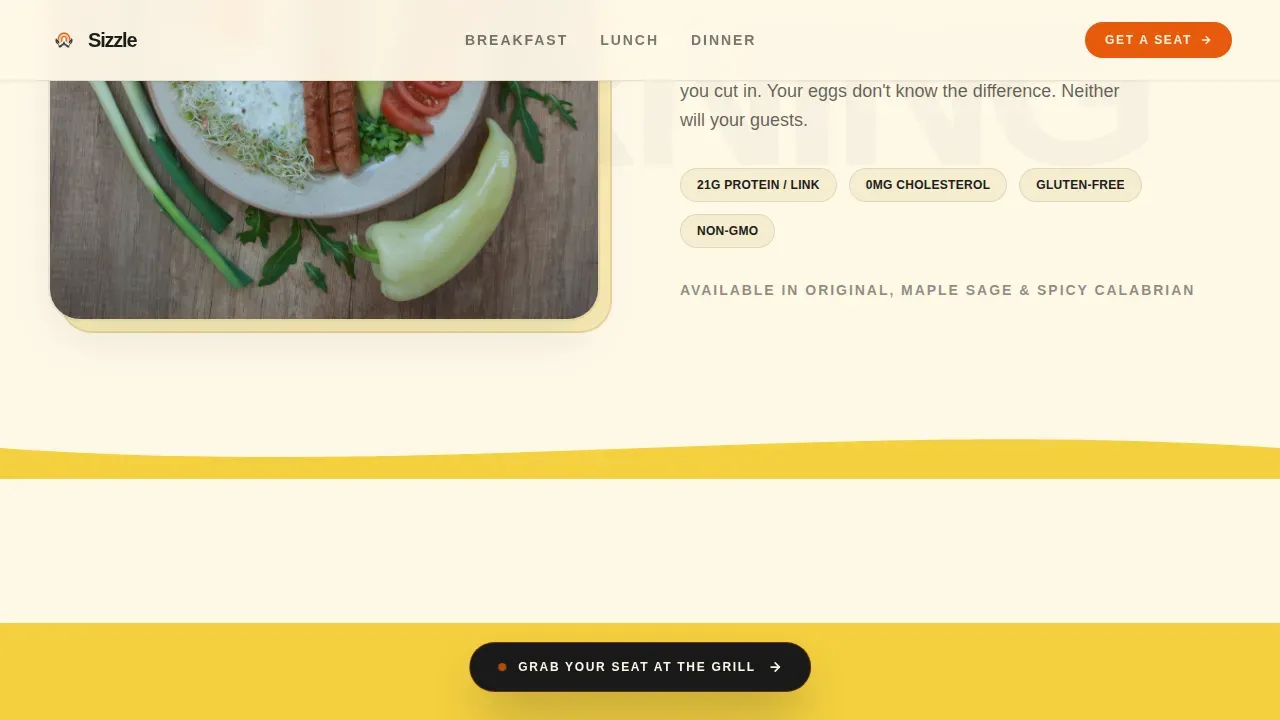 Specialist Meat & Seafood Professional Website Template