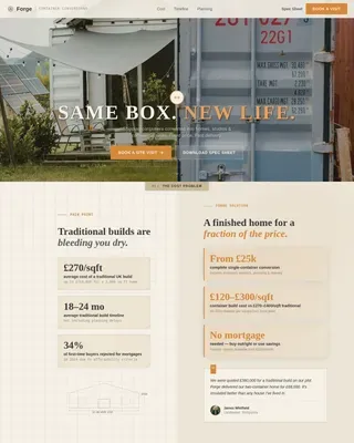 Specialty Construction Booking Website Template