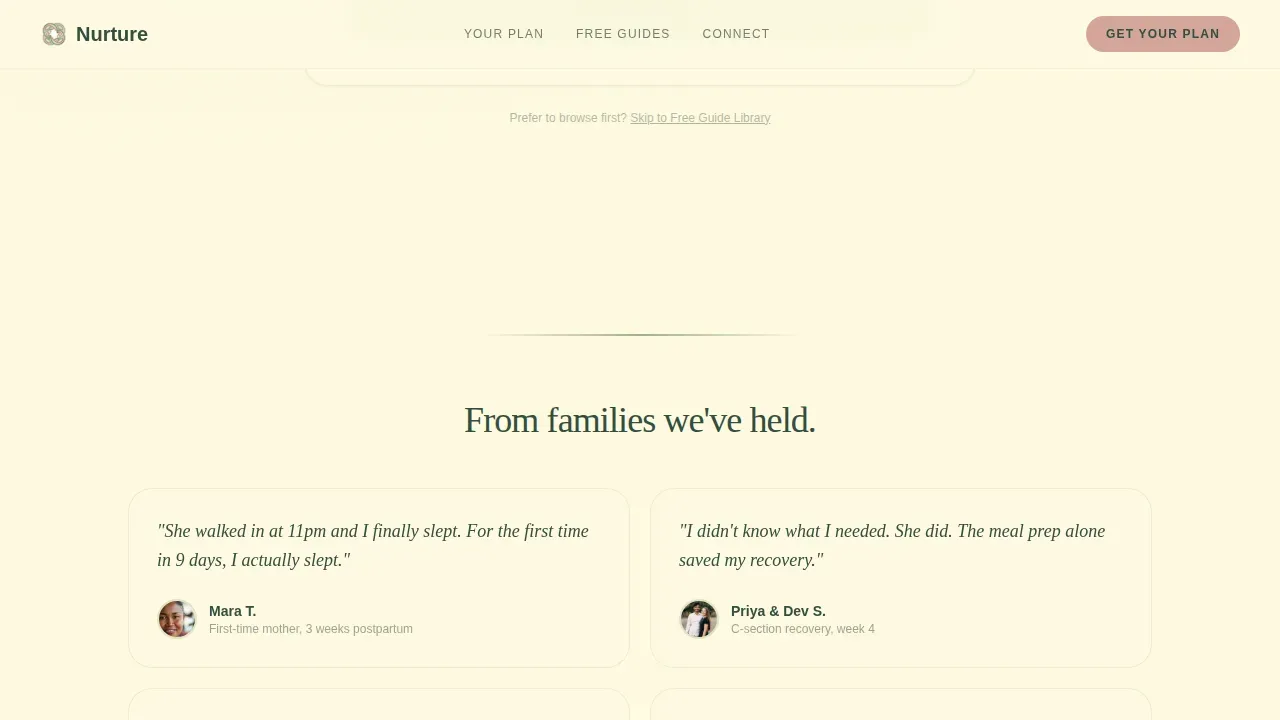 Nanny & Au Pair Professional Website Template