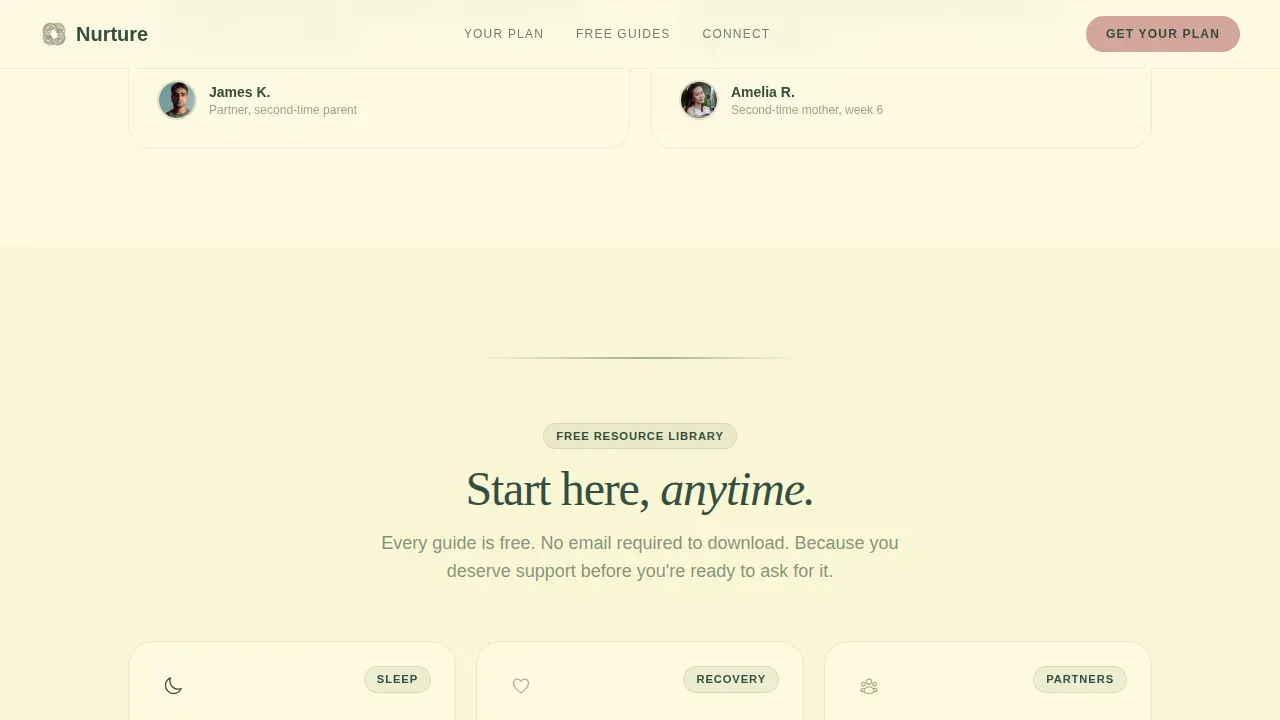 Nanny & Au Pair Professional Website Template