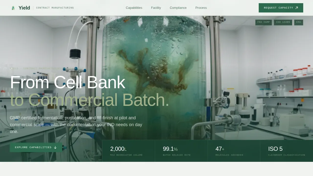 Chemical & Pharmaceutical Manufacturing Professional Website Template