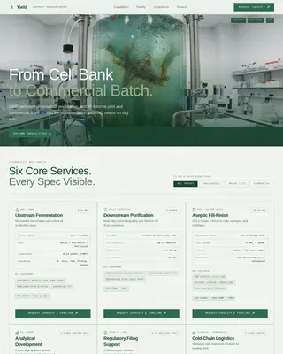 Chemical & Pharmaceutical Manufacturing Professional Website Template