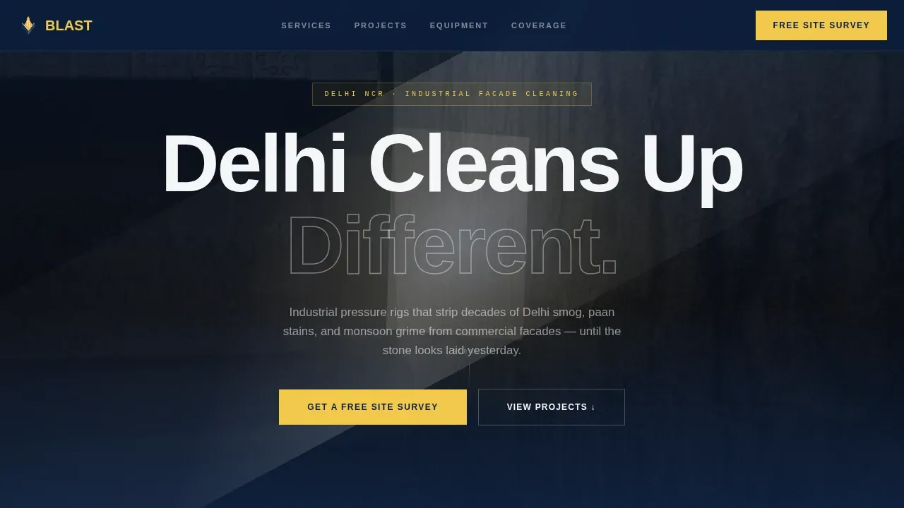 Pressure Washing Service Landing Page Template