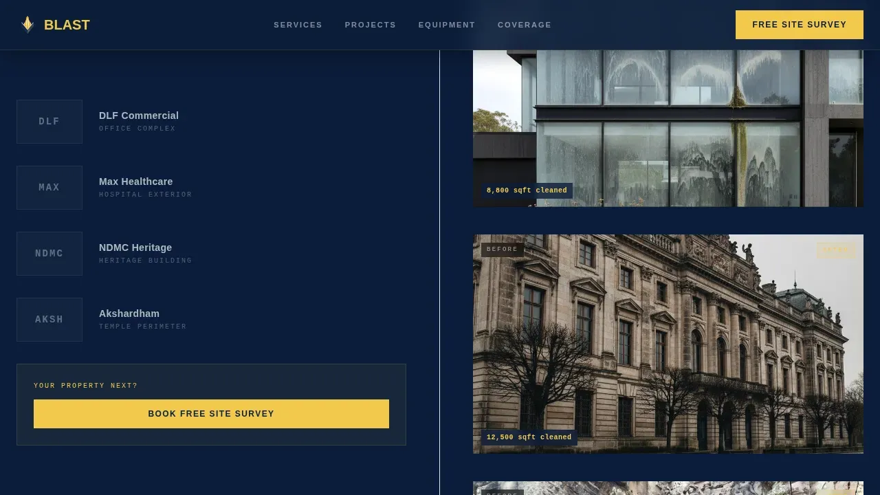 Pressure Washing Service Landing Page Template
