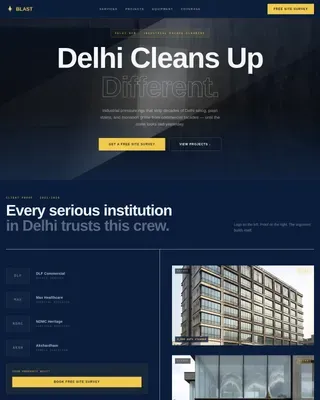 Pressure Washing Service Landing Page Template