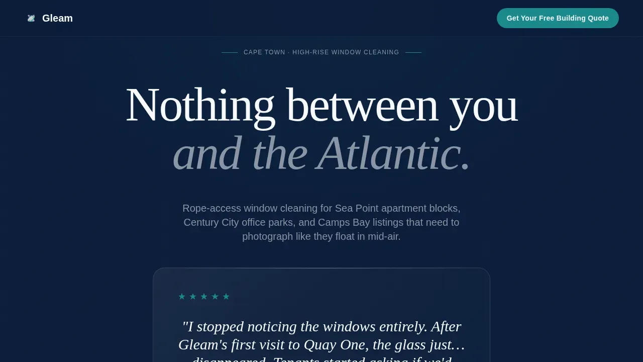 Window Cleaning Service | Free Website Template | Rocket