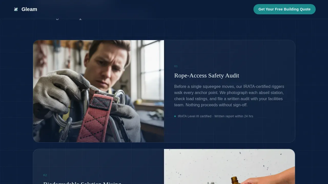 Window Cleaning Service | Free Website Template | Rocket