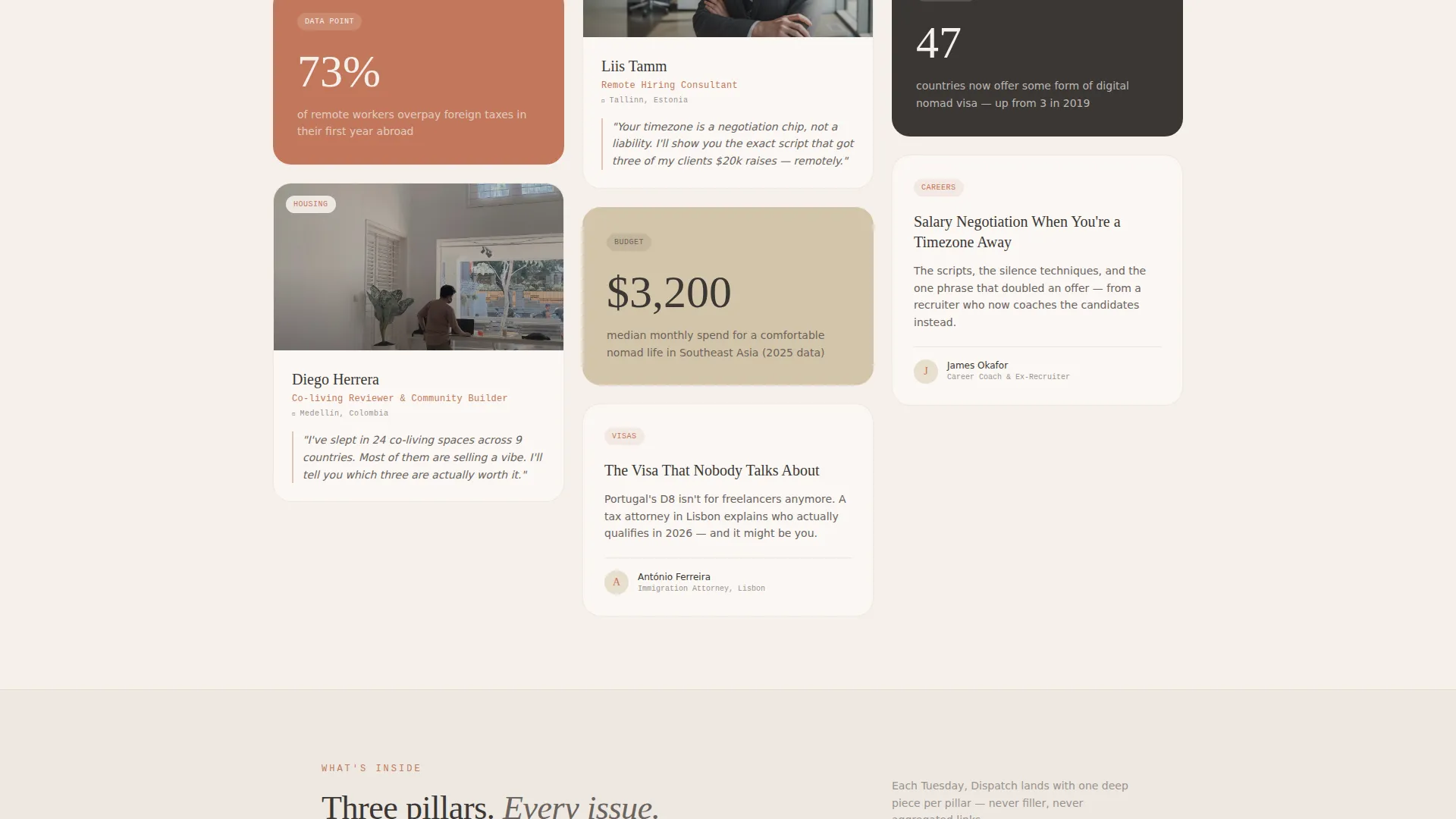 Wanderlust Newsletter Waitlist Landing Page Template