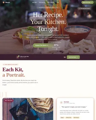 Middle Eastern Cuisine & Dining Virtual Professional Website Template