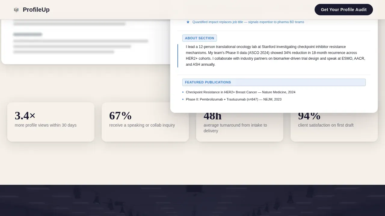 Authority Clinical Researcher Landing Page Template