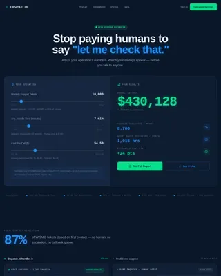 AI for Logistics Cost Calculator Website Template