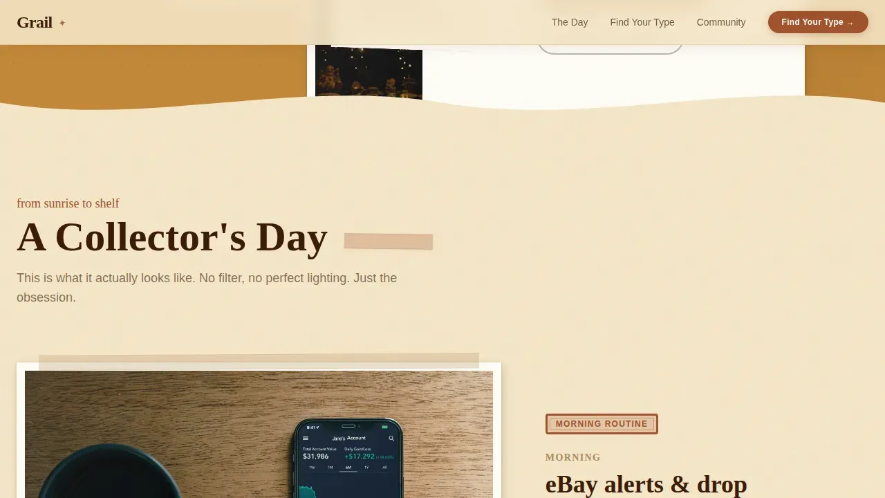Passion Collectible Marketplace Landing Page Template