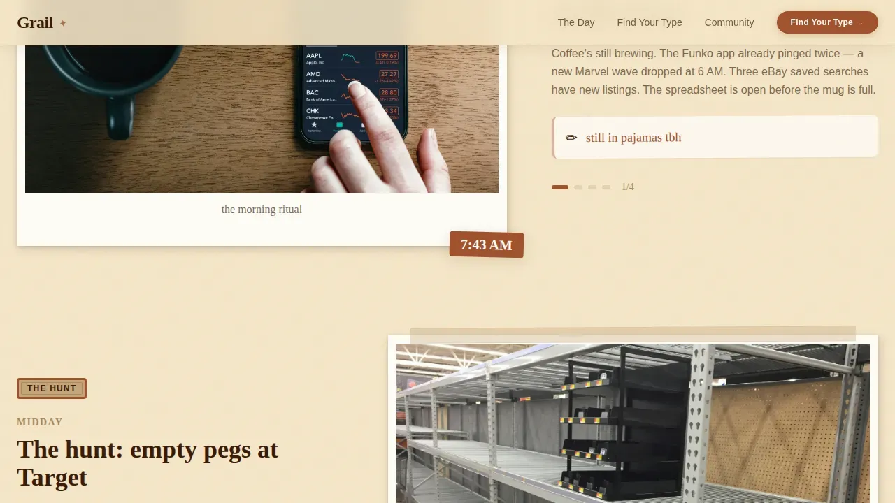 Passion Collectible Marketplace Landing Page Template