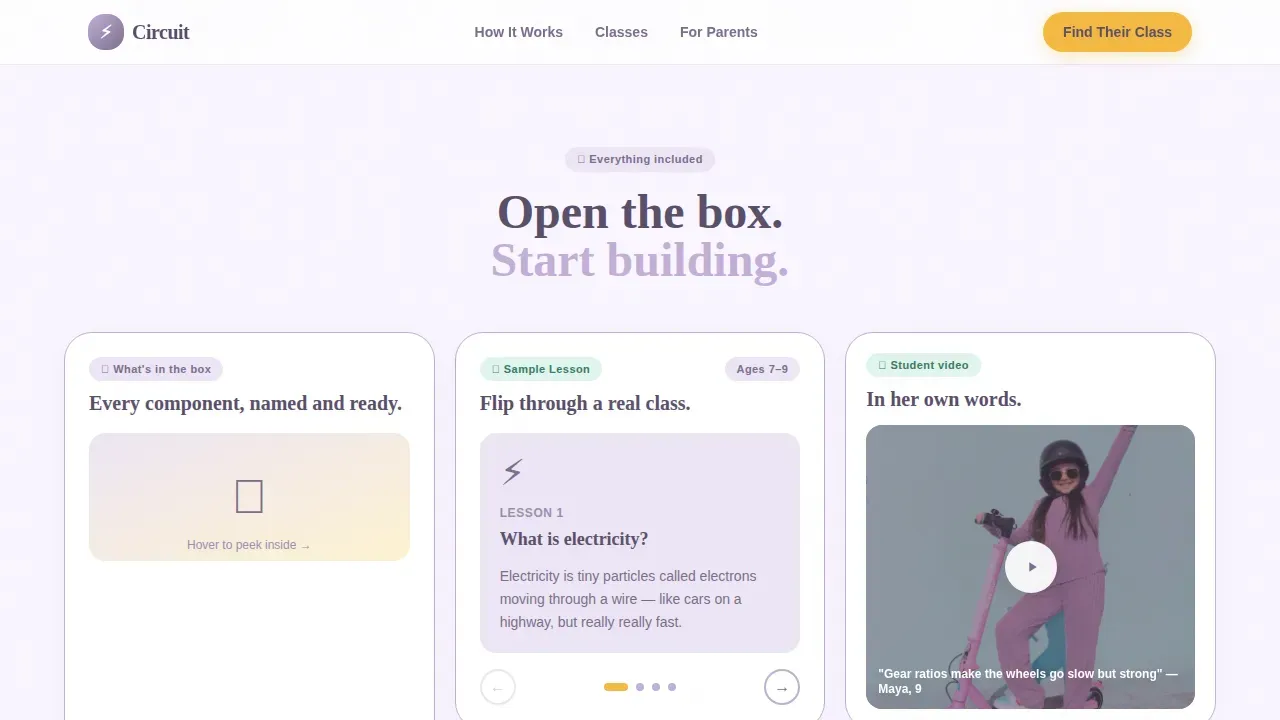Beginner Robotics Coding Landing Page Template