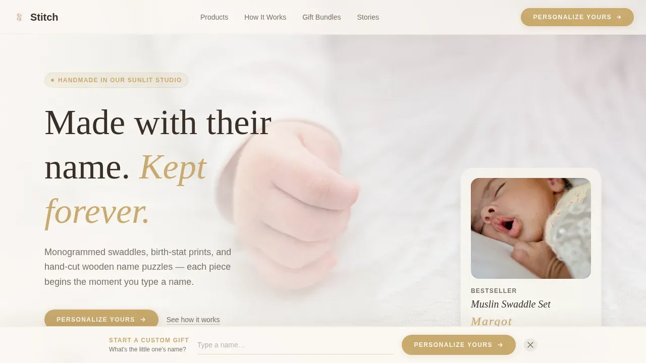 Baby & Kids E-Commerce Pricing Website Template