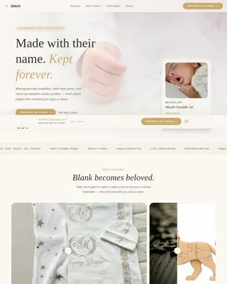 Baby & Kids E-Commerce Pricing Website Template