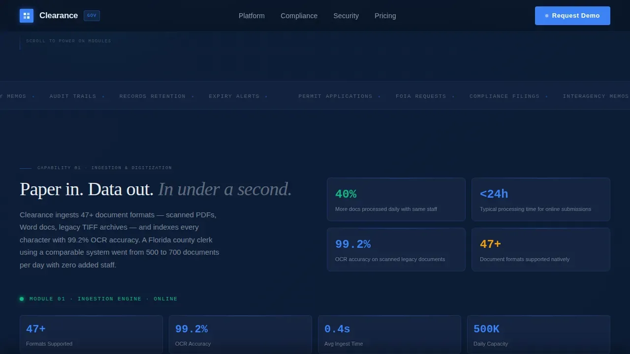 Complete Government Software Privacy Policy & Terms Website Template