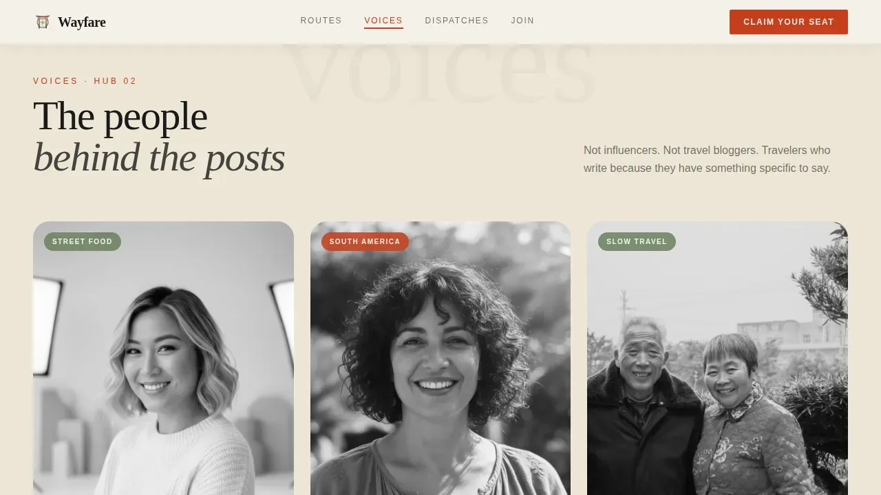 Travel Blog & Media Professional Website Template