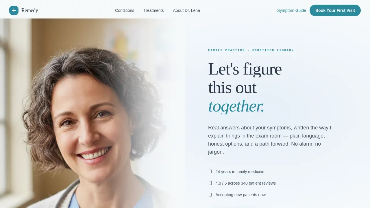 Expert Primary Care Landing Page Template