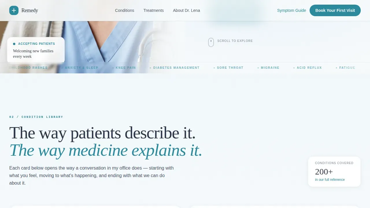 Expert Primary Care Landing Page Template