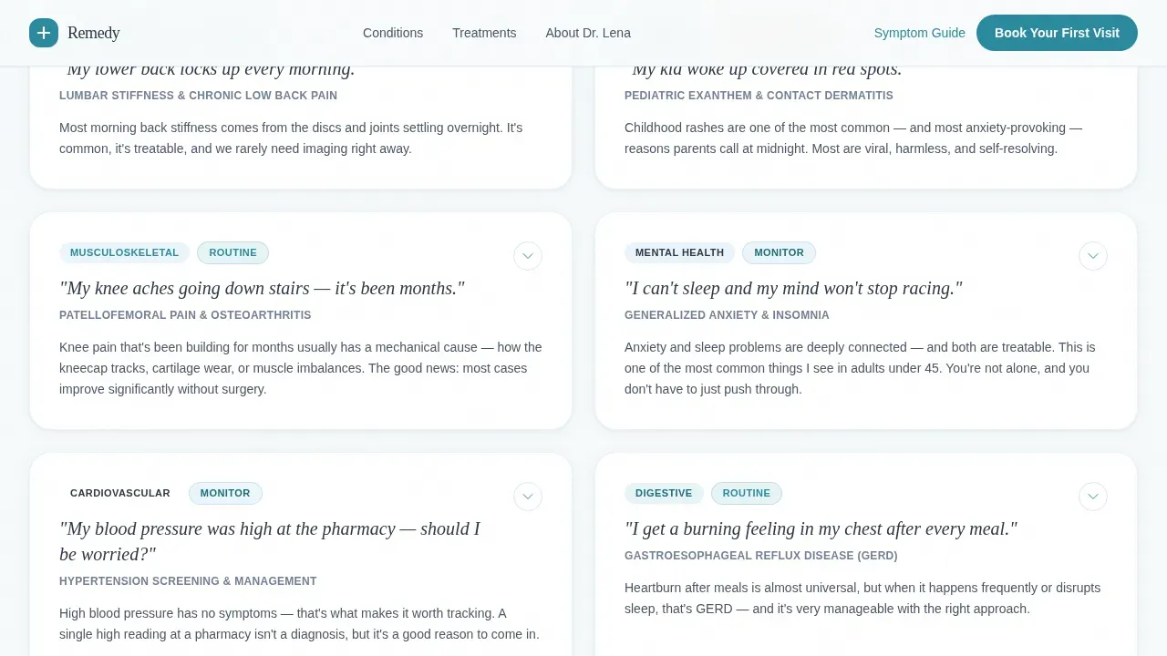 Expert Primary Care Landing Page Template