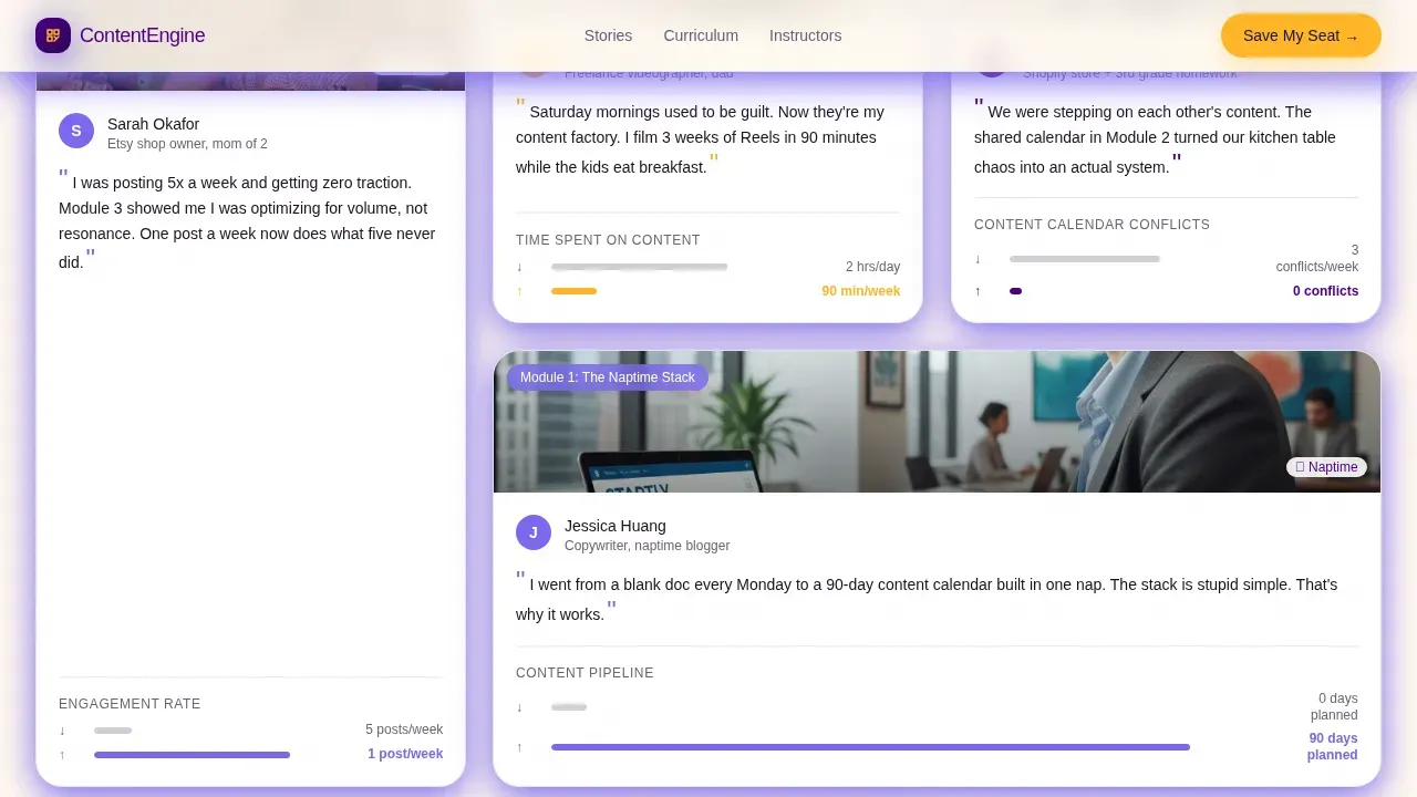 Dynamic Family Marketing Landing Page Template