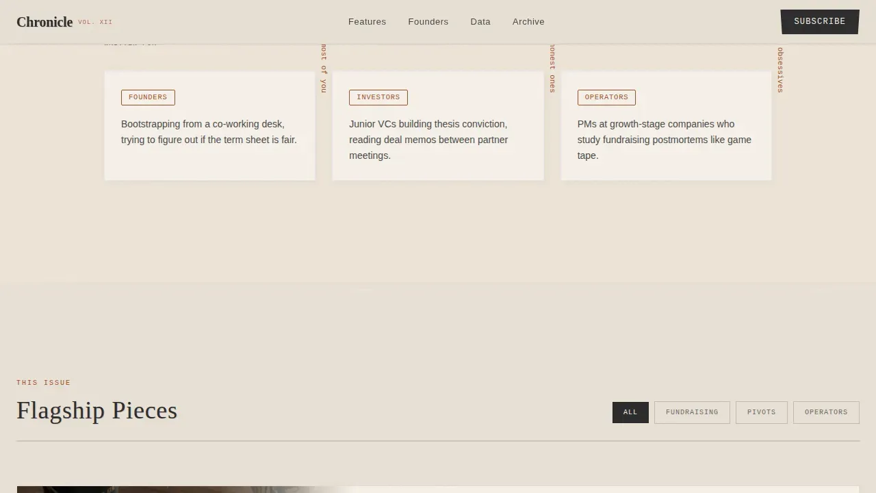Innovative Tech Publication Landing Page Template